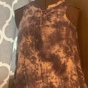 Tye dye girls muscle shirt